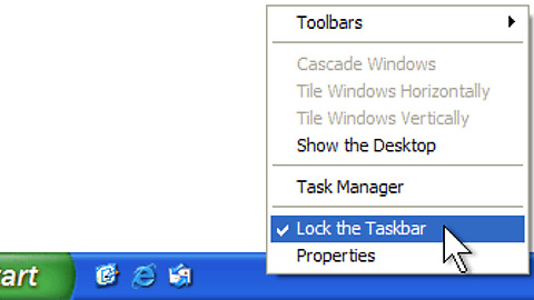 thay đổi vị trí thanh Taskbar Win 7